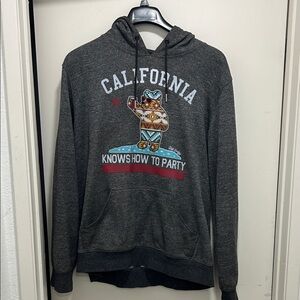 Riot Society Charcoal California Bear Hoodie
